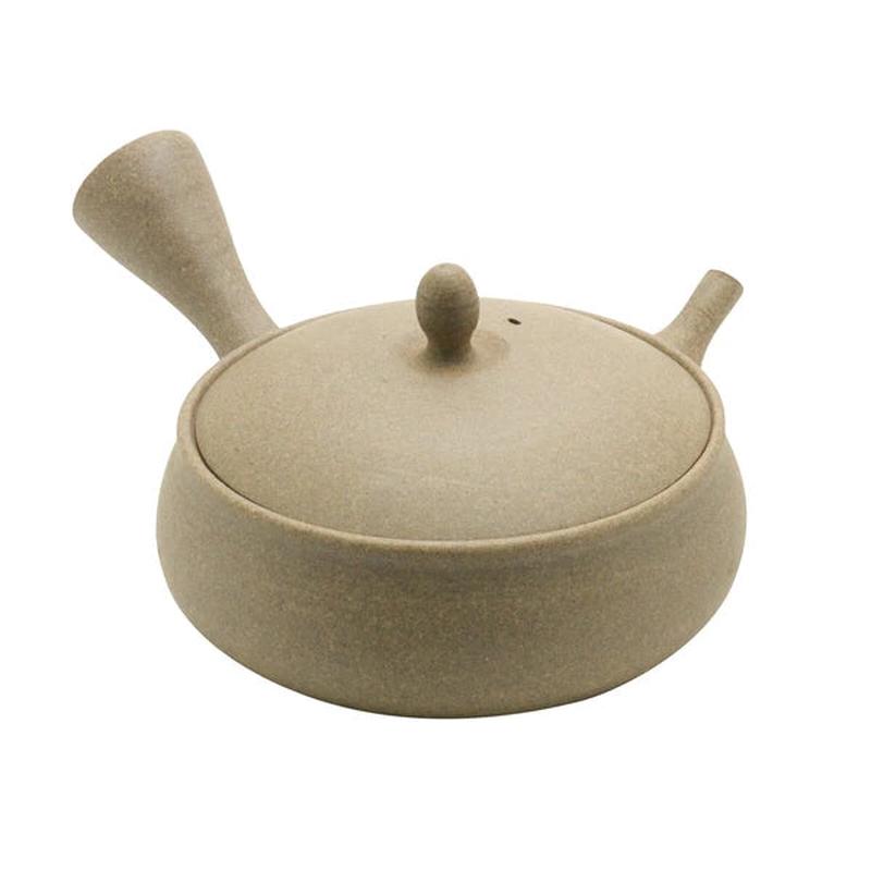 (Last one) Gyokkou Kiln (F320, Limited): Flat Yakijime Tokoname Kyusu Tea Pot (250 ml)