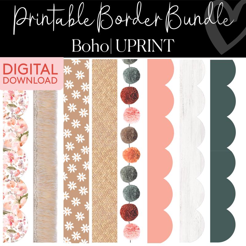 Printable Border Bundle | Boho