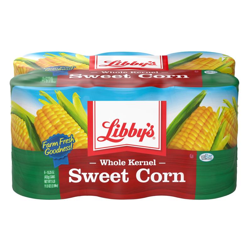(6 Cans) Libby\'s Whole Kernel Sweet Corn, 15.25 oz